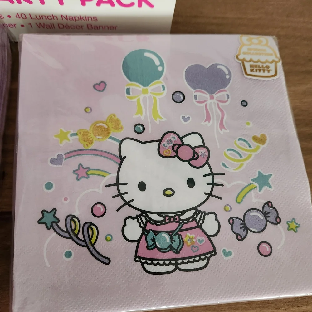 Hello Kitty Pink and Purple Party Tableware Set